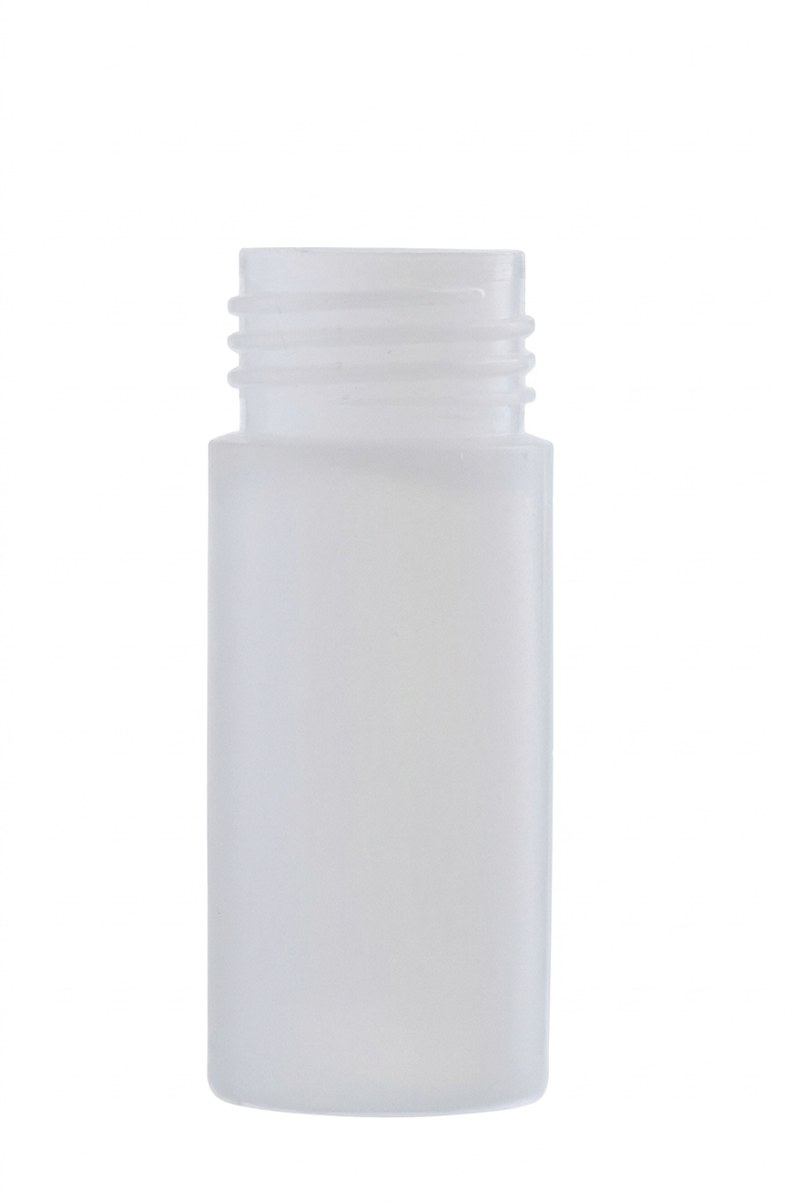 Flacon PEHD translucide 20 ml, col étroit